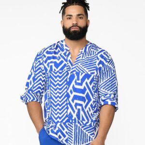 Cobalt Print Tunic