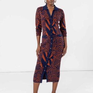 Rust Sweater Dress