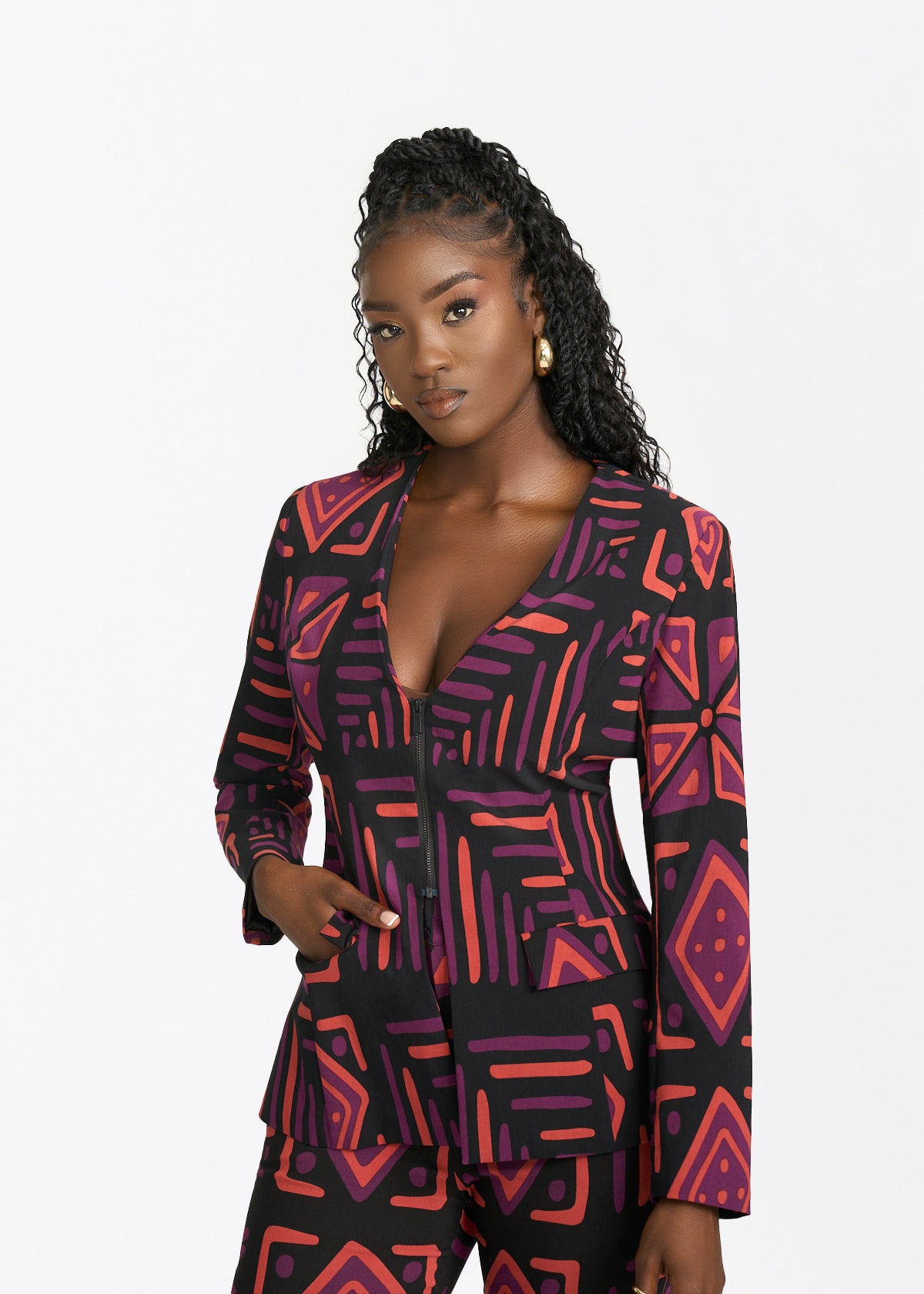 Peach Stretch Blazer