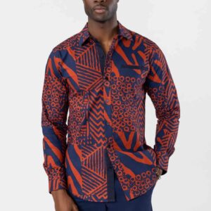Rust Multipattern Shirt