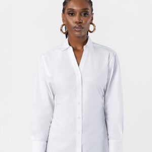 White Tie Back Blouse