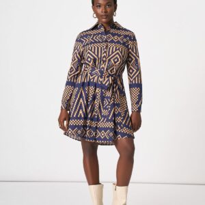 Navy Shirt Dress