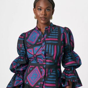 Ankara Print Blouse