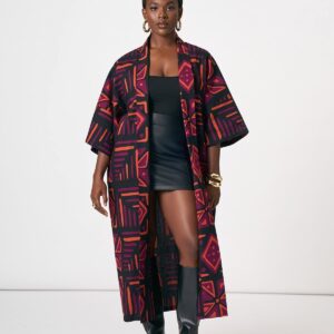 Peach Tribal Kimono