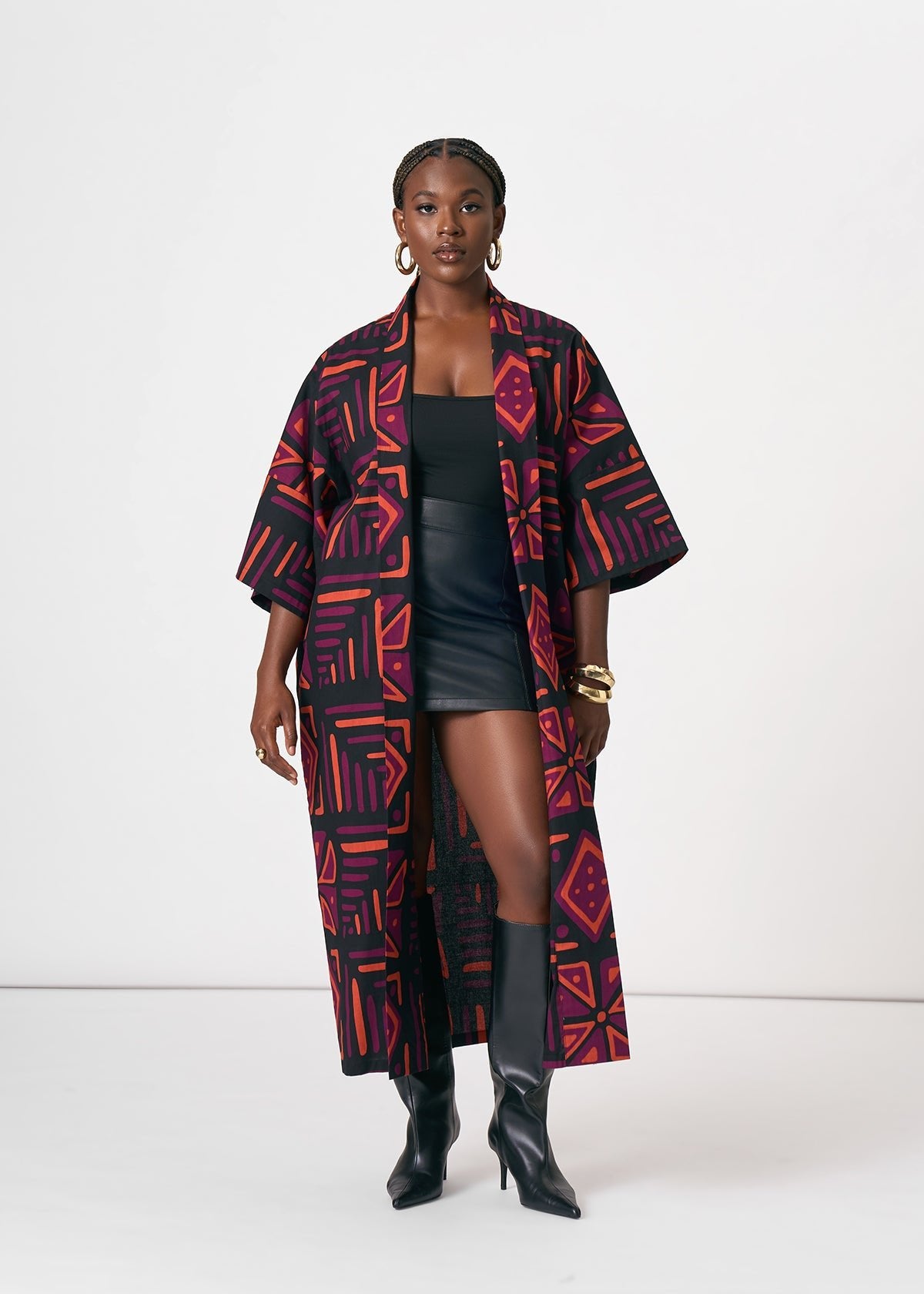 Peach Tribal Kimono